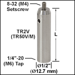 Vacuum-Compatible Ø1/2in Posts