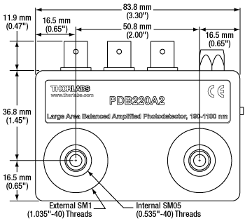 Mechanical Drawing of PDB210A