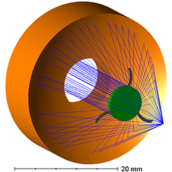 3D Rendering of Reflective Objective