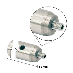 TR50/M-JP - Ø12 mm Optical Post, SS, M4 Setscrew, M6 Tap, L = 50 mm