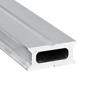 XT66DPRL2 - Raw, Unanodized 66 mm Double Dovetail Rail Extrusion, 2 m