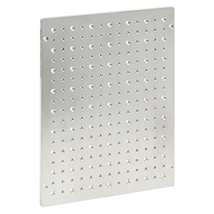 MSBU1823/M - Unanodized Aluminum Breadboard for EC2030 Enclosures, 180 mm x 230 mm x 7 mm, M4 and M6 High-Density Taps