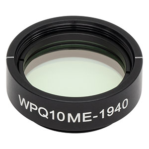 WPQ10ME-1940 - Ø1in Mounted Polymer Zero-Order Quarter-Wave Plate, SM1-Threaded Mount, 1940 nm