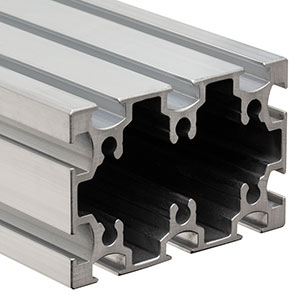 XE5075R - Raw, Unanodized 50 mm x 75 mm Rail Extrusion, 2.8 m (9.2') Long