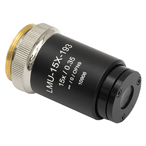 LMU-15X-193 - MicroSpot Focusing Objective, 15X, 192 - 194 nm, NA = 0.35