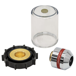 LMM25XF-UVV - 25X Reflective Objective, UV-Enhanced Aluminum Coating, 0.4 NA, BFL = 160 mm