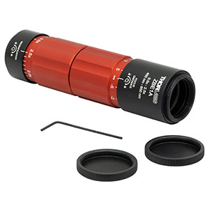 ZBE1A - 0.5X - 2.5X Achromatic Zoom Beam Expander, AR Coated: 400 - 650 nm