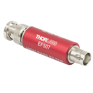 EF507 - High-Pass Electrical Filter, >500 kHz Passband, Coaxial BNC Feedthrough