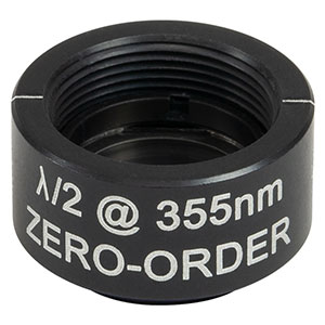 WPHSM05-355 - Ø1/2in Zero-Order Half-Wave Plate, SM05-Threaded Mount, 355 nm