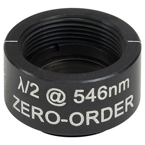 WPHSM05-546 - Ø1/2in Zero-Order Half-Wave Plate, SM05-Threaded Mount, 546 nm