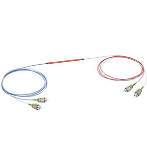 PN635R5A2 - 2x2 PM Coupler, 635 ± 15 nm, 50:50 Split, ≥18 dB PER, FC/APC Connectors