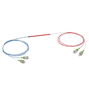 PN1064R3A2 - 2x2 PM Coupler, 1064 ± 15 nm, 75:25 Split, ≥20 dB PER, FC/APC Connectors