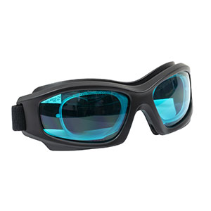 LG7C - Laser Safety Goggles, Teal Lenses, 35% Visible Light Transmission, Modern Goggle Style