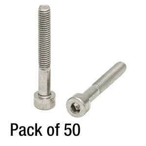 SH4MS30 - M4 x 0.7 Stainless Steel Cap Screw, 30 mm Long, 50 Pack