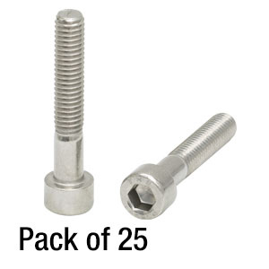 SH6MS35 - M6 x 1.0 Stainless Steel Cap Screw, 35 mm Long, 25 Pack