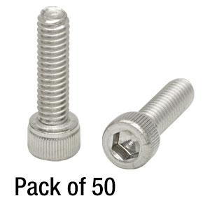 SH8S0625 - 8-32 Stainless Steel Cap Screws, 5/8in Long, 50 Pack