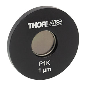 P1K - Ø1in Mounted Pinhole, 1 +0.25 / -0.10 μm Pinhole Diameter, Stainless Steel