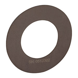 P7000UK - Ø1/2in (12.7 mm) Unmounted Large Pinhole, 7000 ± 80 μm Pinhole Diameter, Stainless Steel