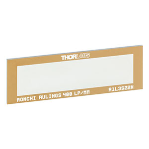 R1L3S22N - Ronchi Ruling Test Target, 3in x 1in, 400 lp/mm