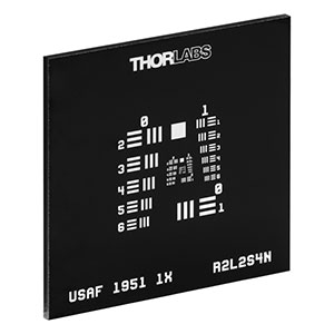 R2L2S4N - Negative 1951 USAF Test Target Groups 0-7, 1.5in x 1.5in