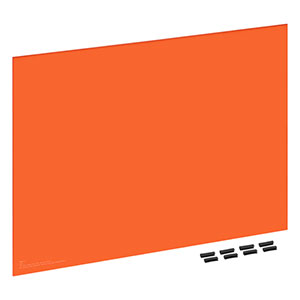 LW3P3 - Laser Safety Panel, Orange, 41% Visible Light Transmission, 21.44in x 15.44in