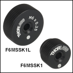 M6 x 0.25 Removable Adjuster Knobs