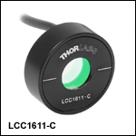 Ø10 mm Compensated Half-Wave Liquid Crystal Retarders, Mounted