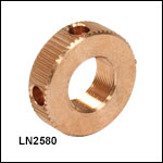 1/4in-80 Bronze Locking Nut