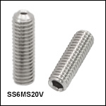 Vented, Vacuum-Compatible M6 x 1.0 Setscrews