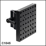 Ø1in (Ø25 mm) Post Mounting Clamp with 3.50in x 3.50in (87.5 mm x 87.5 mm) Mounting Plate