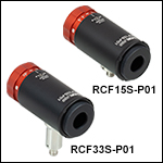 Adjustable Focus Reflective Collimators, Protected Silver Coating, SMA Adjustable Focus Reflective Collimators, Protected Silver Coating, SMA