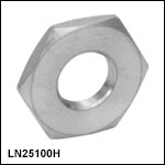1/4in-100 Lock Nut, Aluminum