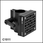 Ø1in (Ø25 mm) Post Mounting Clamp with 2in x 2in (50.8 mm x 50.8 mm) Mounting Plate