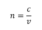 Index of Refraction Equation