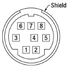 8 Pin Mini-DIN Connector