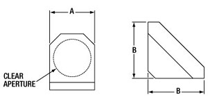 Roof Prism Dimensional Drawing