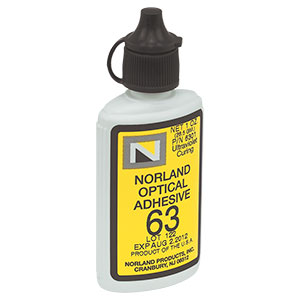 NOA63 - Optical Adhesive for Bonding of Glass to Glass, 1 oz.