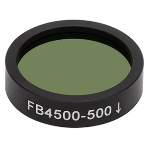 FB4500-500 - Ø1in IR Bandpass Filter, CWL = 4.50 µm, FWHM = 500 nm