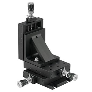 PT3A - 1in XYZ Translation Stage with DM12 Differential Micrometers, 1/4"-20 Taps