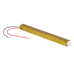 PK4GA7P1 - Discrete Piezo Stack, 150 V, 100.0 µm Displacement, 7.0 mm x 7.0 mm x 93.5 mm, End Hemisphere and Flat End Plate