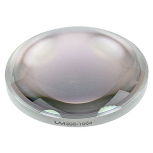 LA4306-1064 - f = 40 mm, Ø1in UVFS Plano-Convex Lens, 1064 nm V-Coat