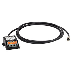 HR10AD1 - 6-Pin Male Hirose Connector Cable with Breakout Box, 1.8 m long