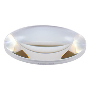 LB4821-YAG - f = 100 mm, Ø2in UV Fused Silica Bi-Convex Lens, 532 / 1064 nm V-Coat