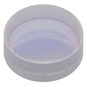 LC4796-1064 - f = -30 mm, Ø1/2in UV Fused Silica Plano-Concave Lens, 1064 nm V-Coating