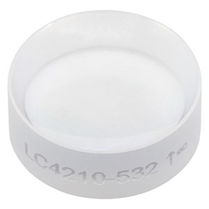 LC4210-532 - f = -25 mm, Ø1/2in UV Fused Silica Plano-Concave Lens, 532 nm V-Coating