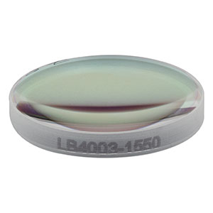 LB4003-1550 - f = 30 mm, Ø1/2in UV Fused Silica Bi-Convex Lens, 1550 nm V-Coating