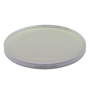 LB4837-1550 - f = 250 mm, Ø1in UV Fused Silica Bi-Convex Lens, 1550 nm V-Coating