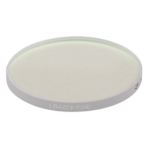 LB4223-1550 - f = 750 mm, Ø1in UV Fused Silica Bi-Convex Lens, 1550 nm V-Coating