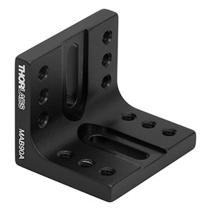 MAB90A - Mini-Series Right-Angle Bracket with Counterbored Slots & 4-40 Tapped Holes