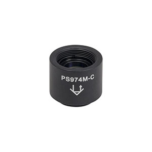 PS974M-C - TIR Retroreflector, SM05-Threaded Mount, AR Coating: 1050 - 1700 nm